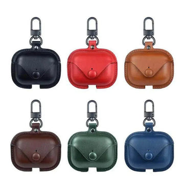 Leather Protective Personalized Waterproof Case for Apple Airpods - Ktusu