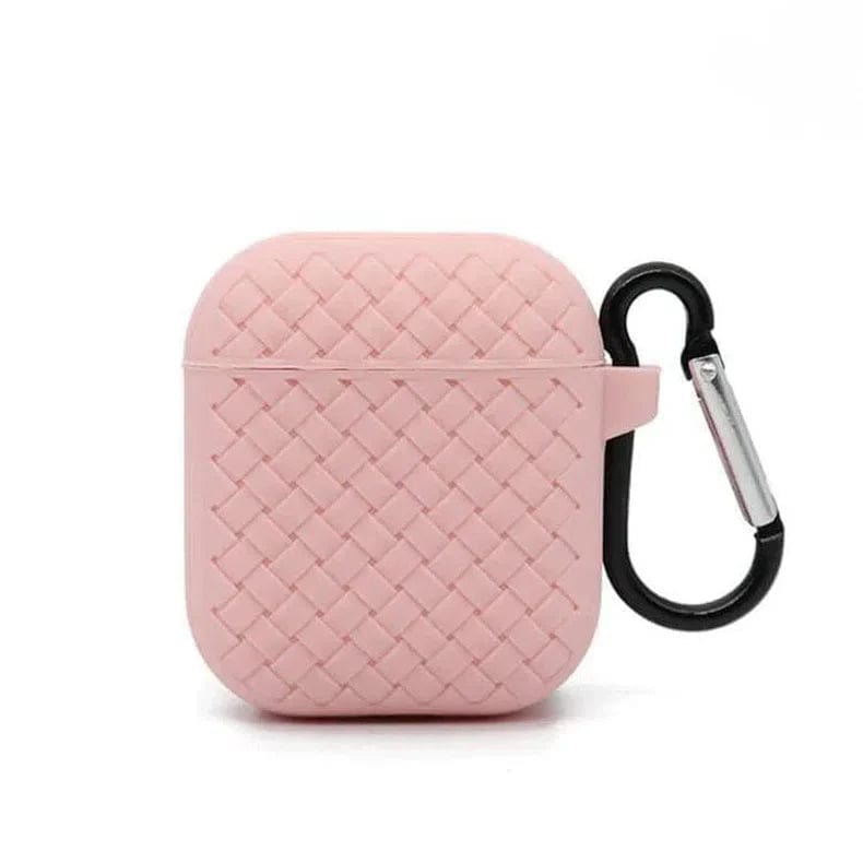 Woven Pattern Silicone Soft Case for Apple Airpods - Ktusu