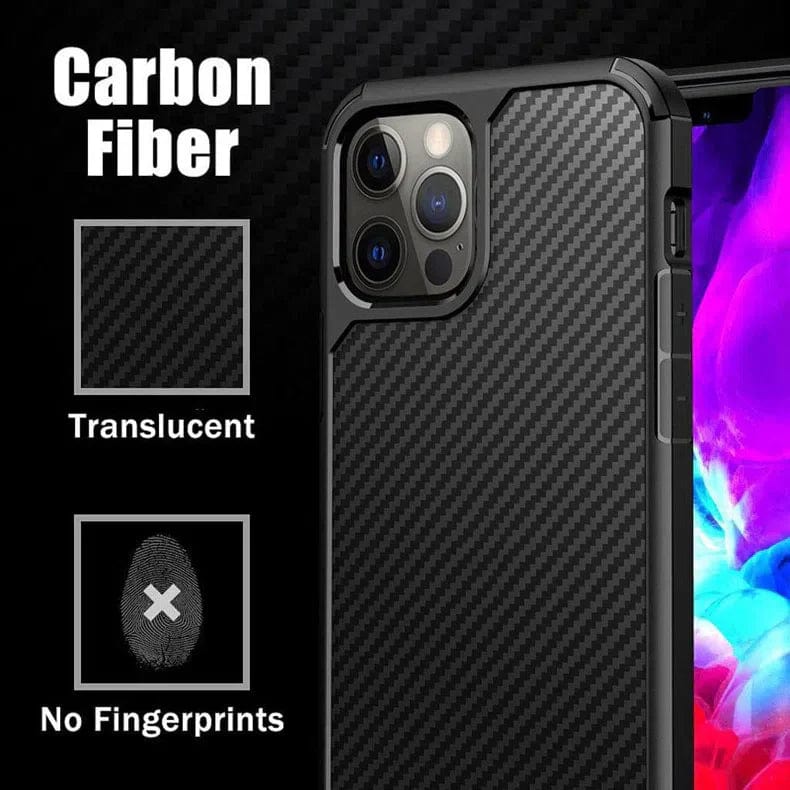 Carbon Style Super Strong Phone Back Case for Apple iPhone - Ktusu