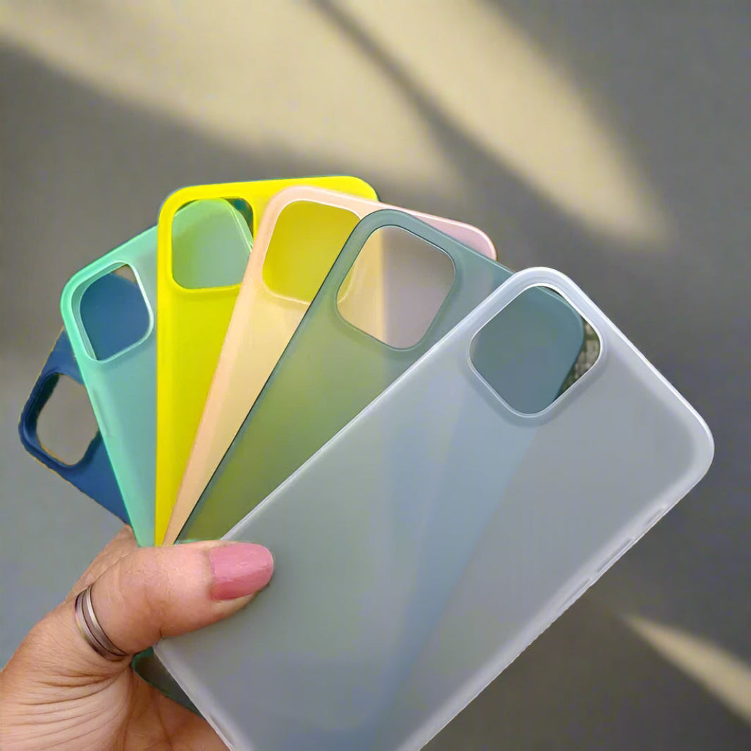 0.4mm Frosted Slim Matte Paper Phone Back Case for Apple iPhone - Ktusu