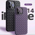 Luxury Weave Breathable Matte Silicone Soft Grid Phone Back Case for Apple iPhone - Ktusu