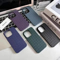 Luxury Weave Breathable Matte Silicone Soft Grid Phone Back Case for Apple iPhone - Ktusu