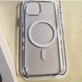 New Magnetic Magsafe Transparent Phone Back Case for Apple iPhone - Ktusu