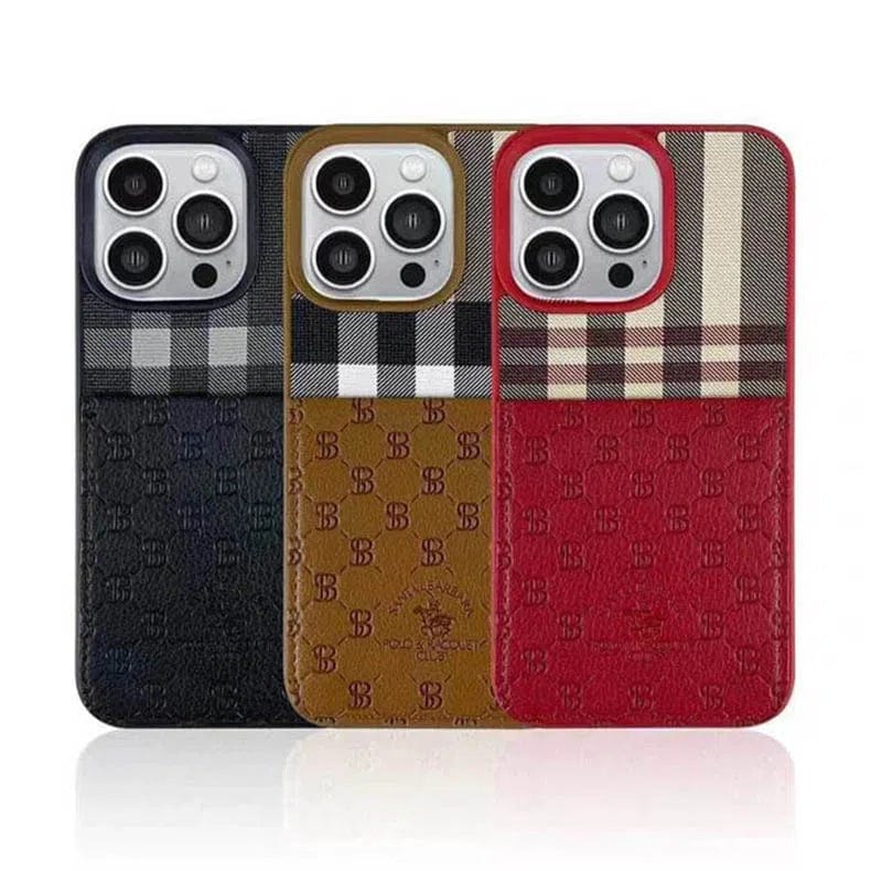 Santa Barbara Classic Plaid Series Phone Back Case for Apple iPhone - Ktusu