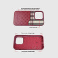 Santa Barbara Classic Plaid Series Phone Back Case for Apple iPhone - Ktusu