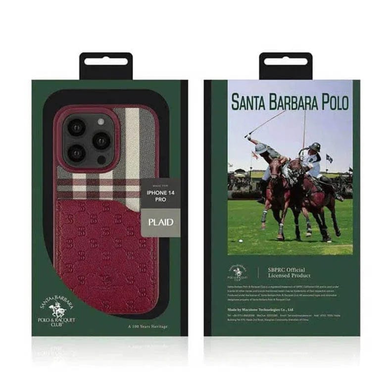 Santa Barbara Classic Plaid Series Phone Back Case for Apple iPhone - Ktusu