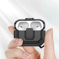 Auto Snap Switch Case with Secure Lock Clip for Apple Airpods - Ktusu