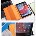 Leather Texture TPU Fabric Finish Back Case for iPad - Ktusu