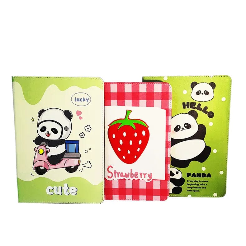 3D Silicone Cute Cartoon Print TPU Stand Case for iPad - Ktusu