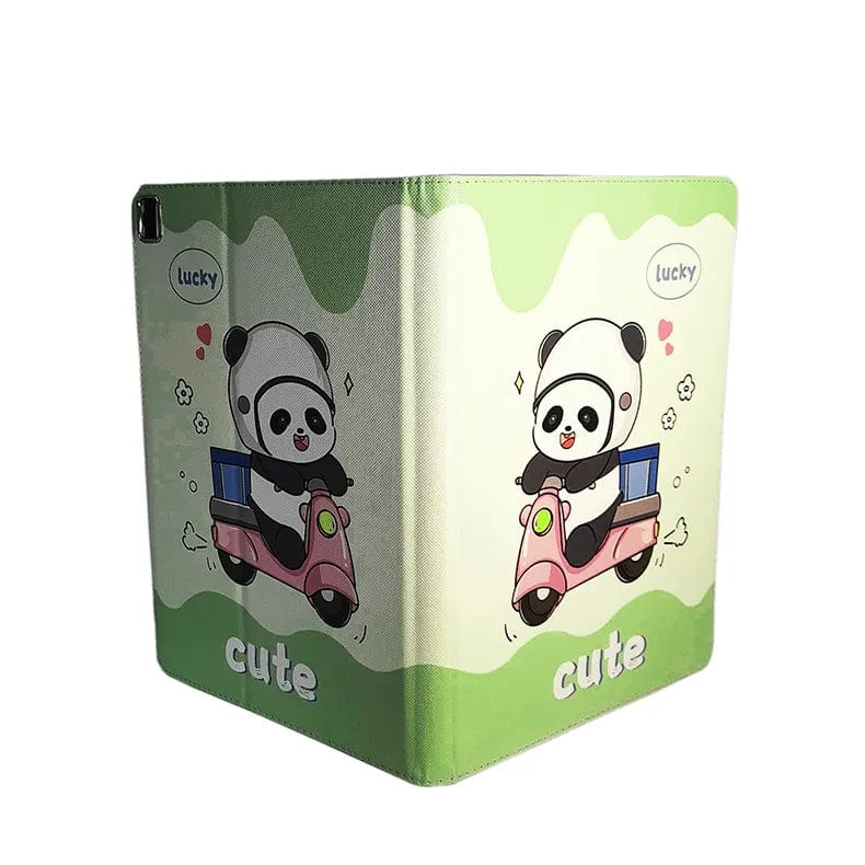 3D Silicone Cute Cartoon Print TPU Stand Case for iPad - Ktusu