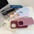 Liquid Silicone Microfiber Slim Soft Touch Phone Back Case for Apple iPhone 16 Seris - Ktusu