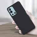 Liquid Silicone Microfiber Slim Soft Touch Phone Back Case for Oneplus OnePlus 9R / Black - Ktusu