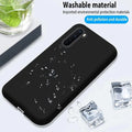 Liquid Silicone Microfiber Slim Soft Touch Phone Back Case for Oneplus OnePlus Nord / Black - Ktusu