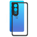 Crystal Clear Glossy Hybrid Matte Bumper Hard Phone Back Case for OnePlus OnePlus Nord CE 4 Lite / Black - Ktusu