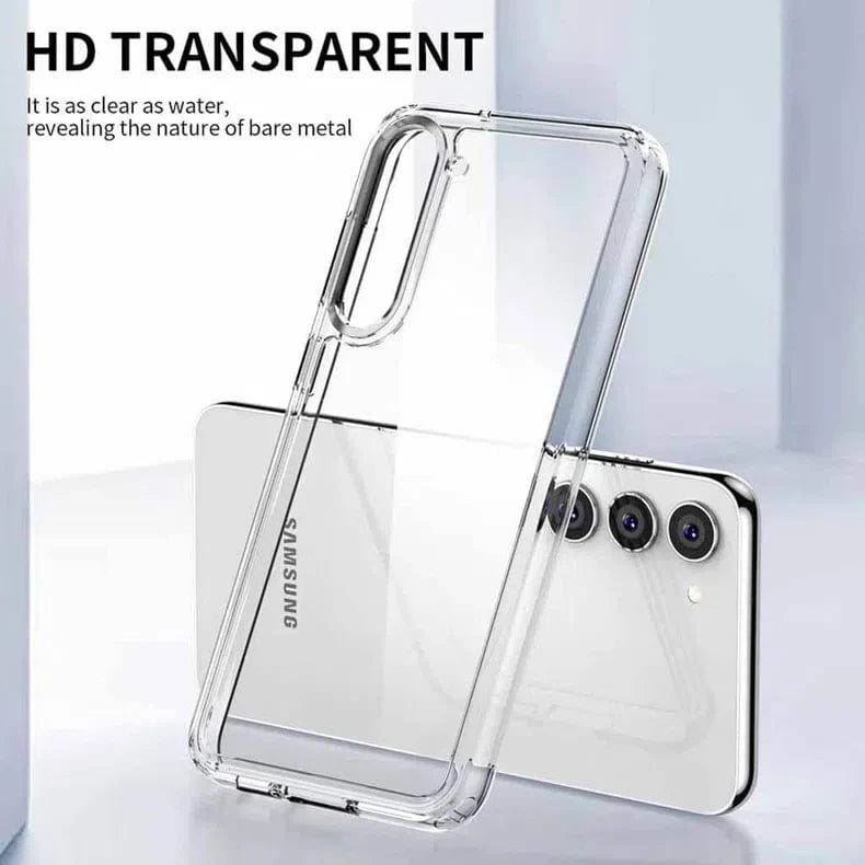 Crystal Clear Hard Back Soft TPU Edge Phone Back Case for Samsung Galaxy Samsung S23 / clear - Ktusu