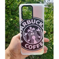 Starbucks Matte Reflective Hard Phone Back Case for Samsung Galaxy Samsung S23 / Starbuks 6 - Ktusu