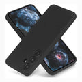 Liquid Silicone Soft Touch Feel hard Phone Back Case for Samsung Galaxy Samsung S24 / Black - Ktusu