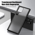 Frosted Semi Transparent Phone Back Case for Samsung Galaxy Samsung S24 Ultra / Black - Ktusu