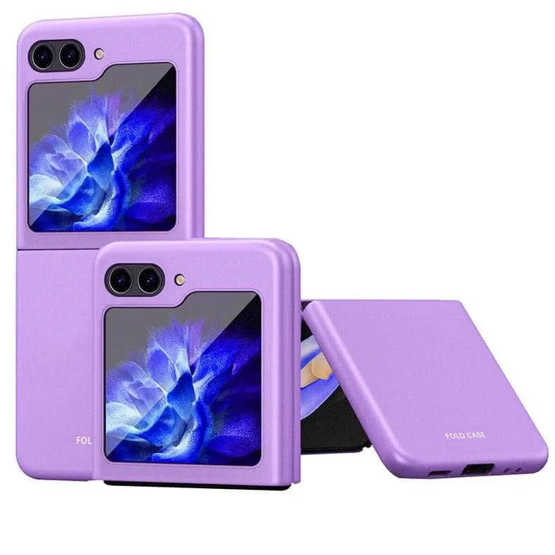 Thin Fit Matte hard Phone Back Case for Samsung Galaxy Z Flip Samsung Z Flip5 / Purple - Ktusu