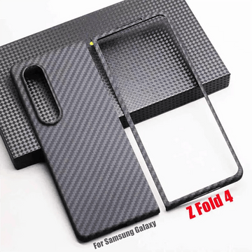 Carbon Fiber Texture Hard Phone Back Case for Samsung Galaxy Z Fold Samsung Z Fold4 - Ktusu