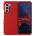 Liquid Silicone Soft Touch Feel hard Phone Back Case for Samsung Galaxy Z Fold Samsung Z Fold5 / Red - Ktusu