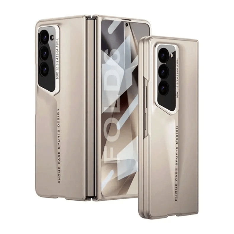 Luxury Anti-Fall Hard Phone Case for Samsung Galaxy Z Fold Samsung Z Fold6 / Gold - Ktusu