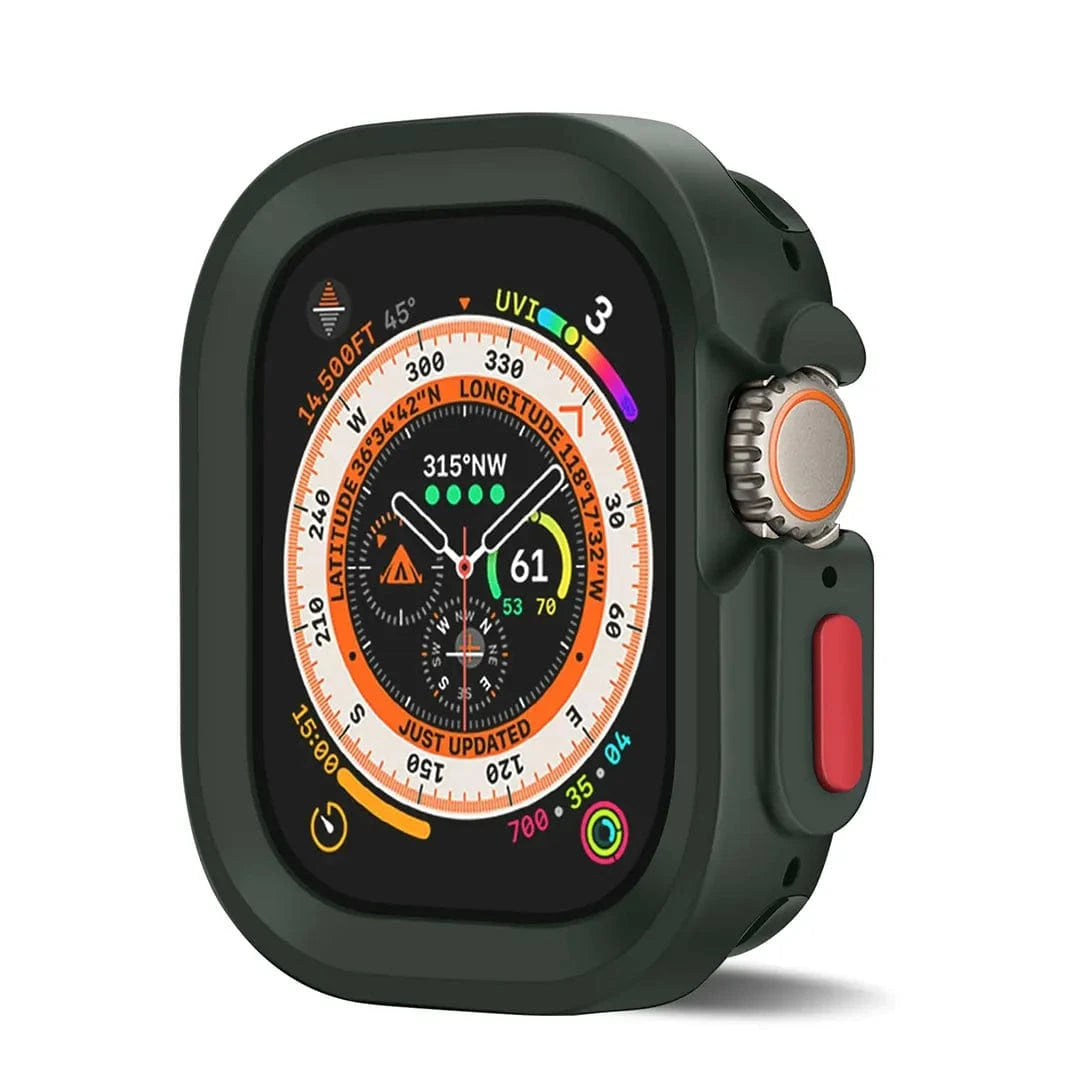 Rugged TPU Soft Watch Case for Apple Watch Ultra 49mm / Army Green - Ktusu