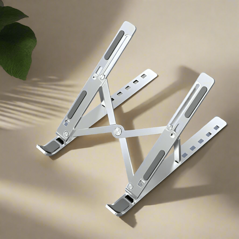 Classic Laptop Stand Built-in Foldable Legs 7 Step Adjustment