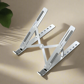 Classic Laptop Stand Built-in Foldable Legs 7 Step Adjustment