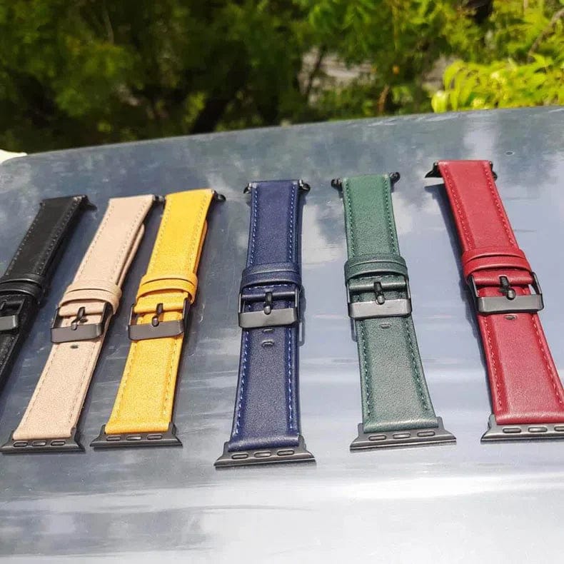Classic Leather Texture Band for Apple Watch 38 | 40 | 41 | 42mm S10
