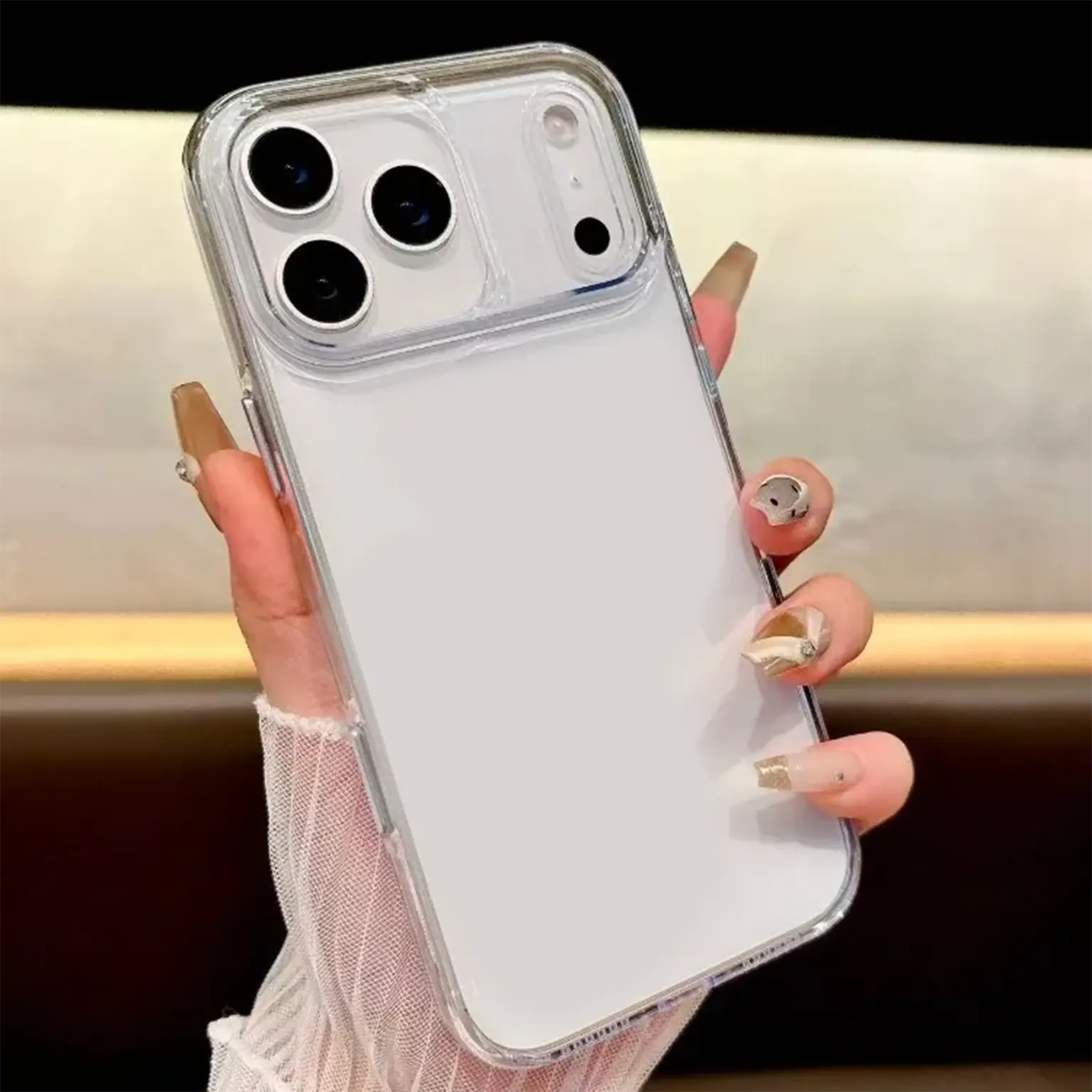 Camera Protective Clear Hard Back Soft Edges Case for iPhone 17 Pro