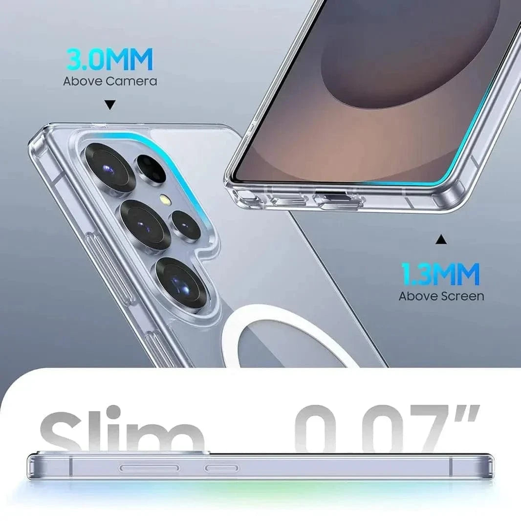 Clear Hard MagSafe Case for Samsung S25 Ultra