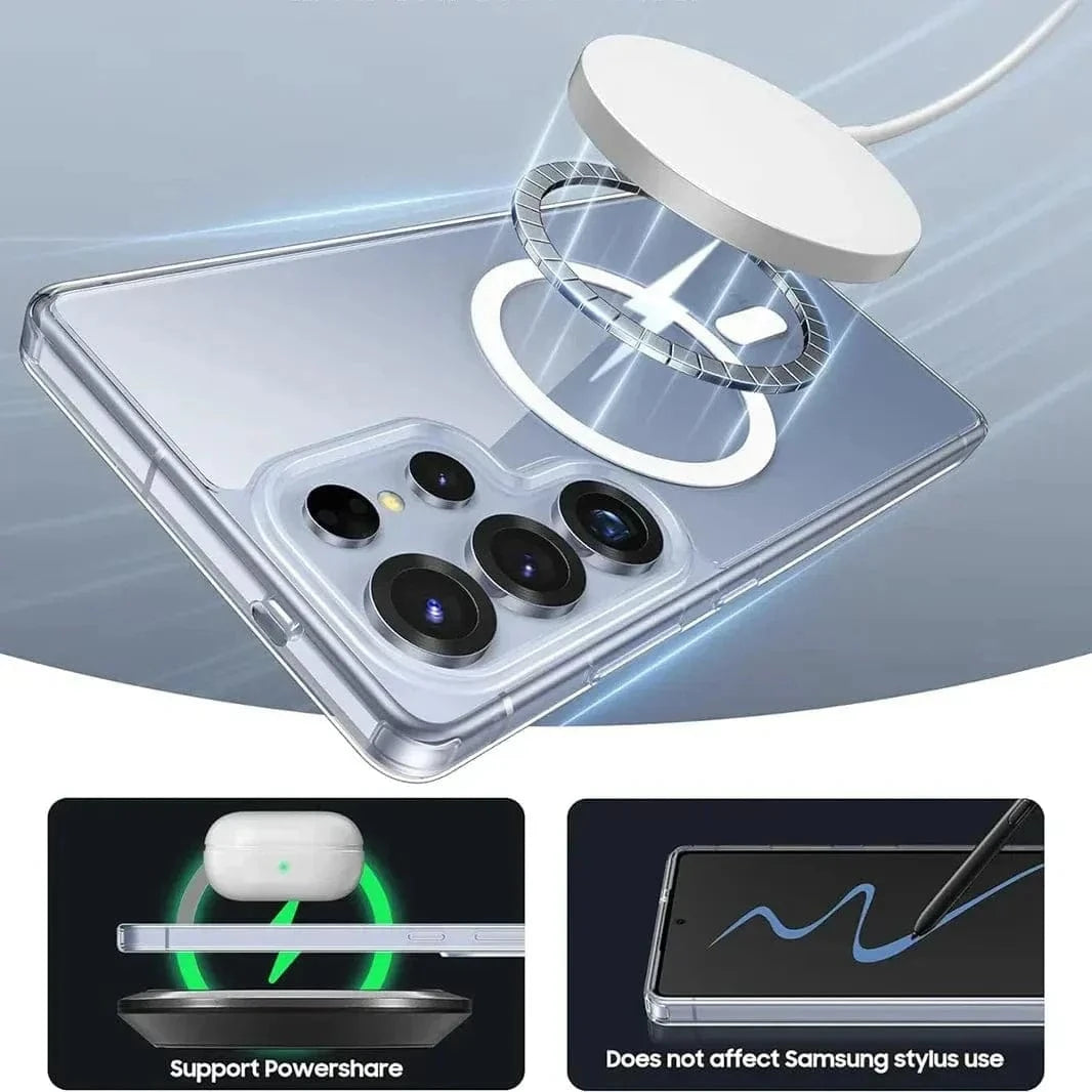 Clear Hard MagSafe Case for Samsung S25 Ultra