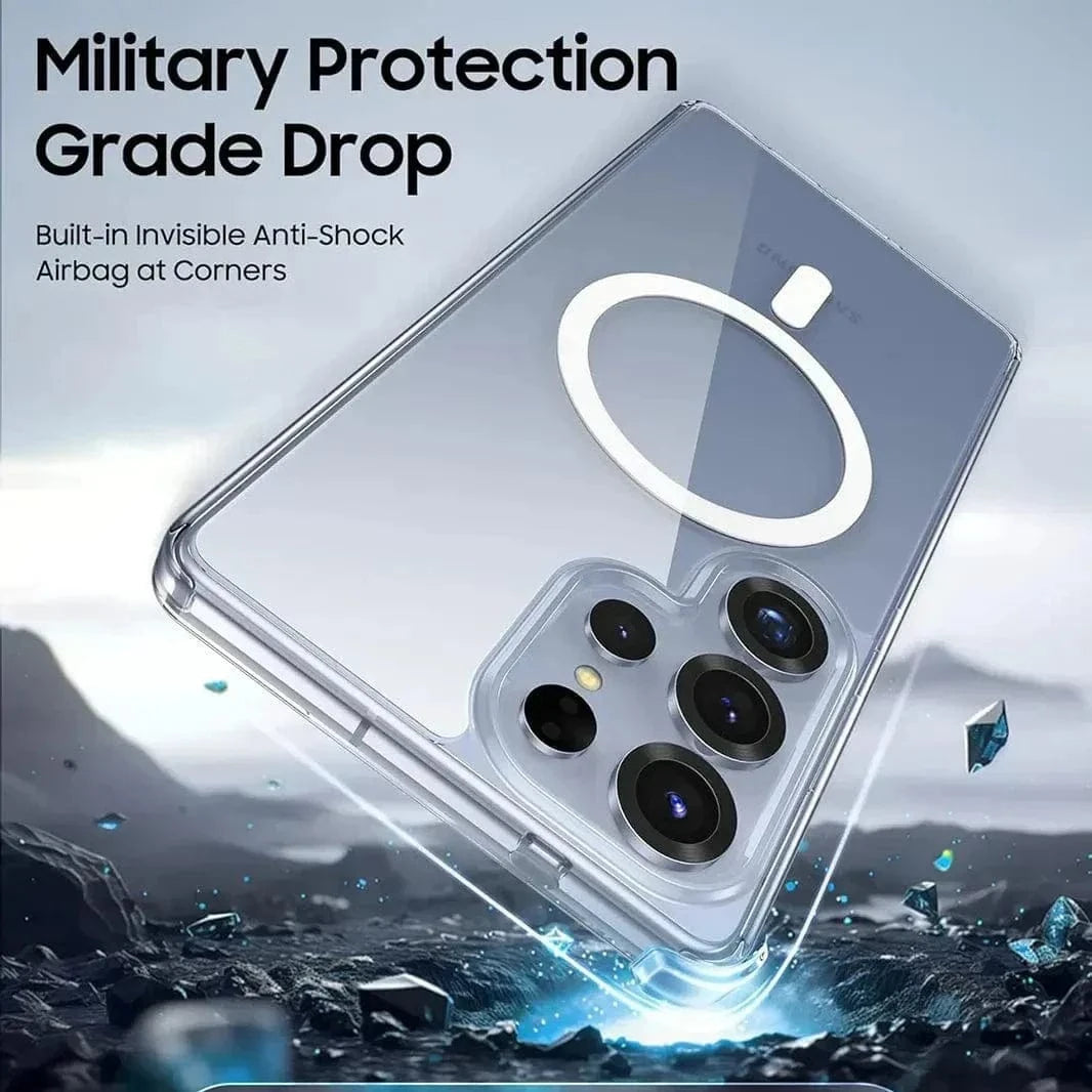 Clear Hard MagSafe Case for Samsung S25 Ultra