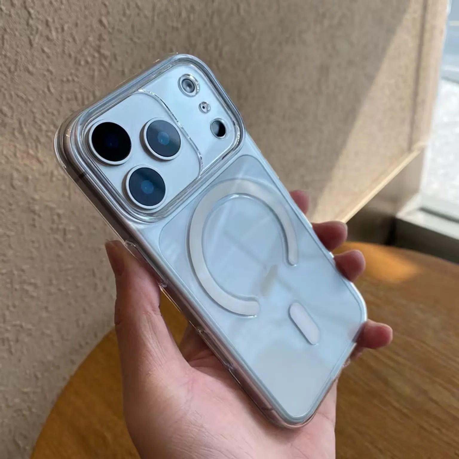 Camera Potective Colored Crystal Slim Magsafe Hard  Case for iPhone 17 Pro Max