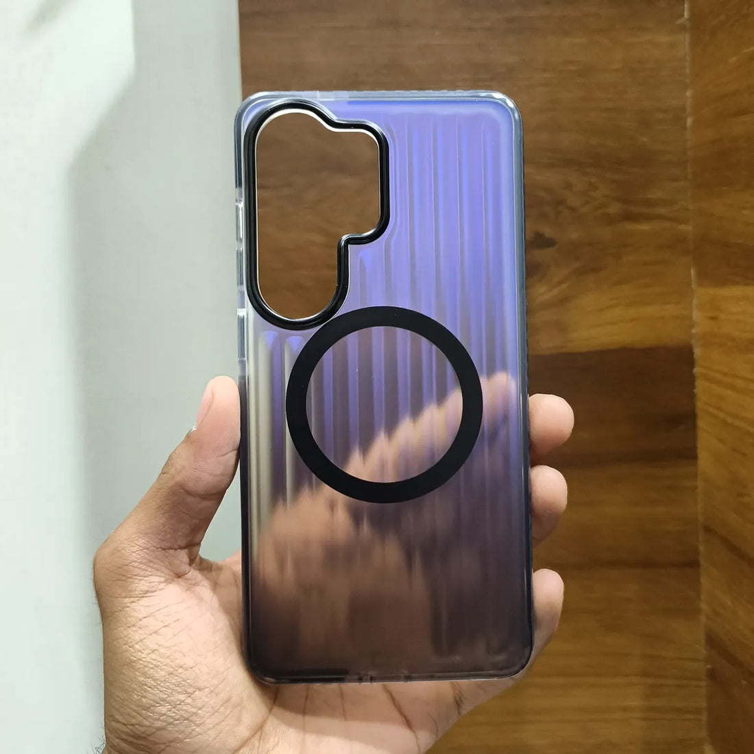 Cases & Covers Color Gradientg Corrugated Metallic Shockproof Magsafe Hard Case for Samsung S26 Ultra