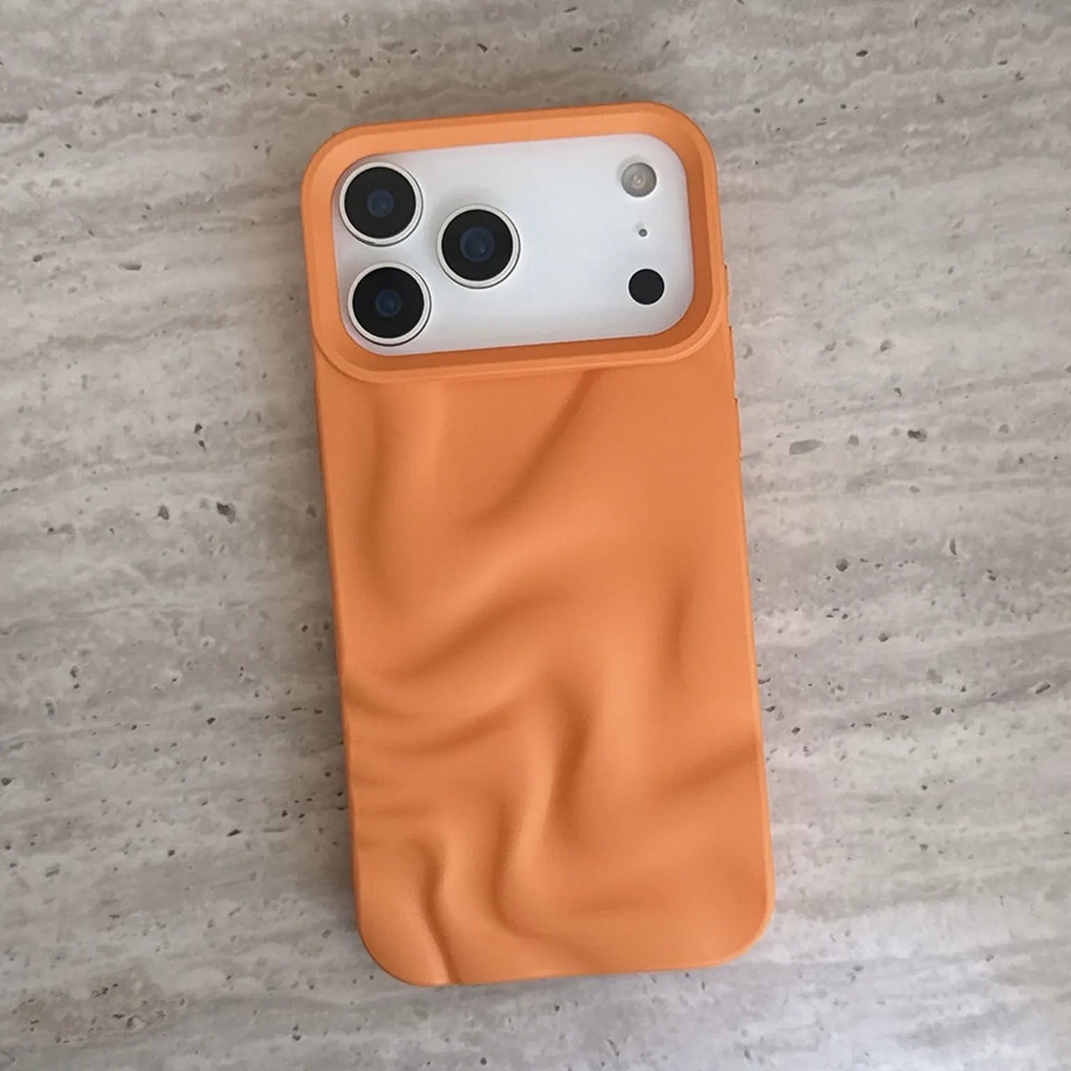 3D Water Ripple Pattern Wave Silicone Soft Case for iPhone 17