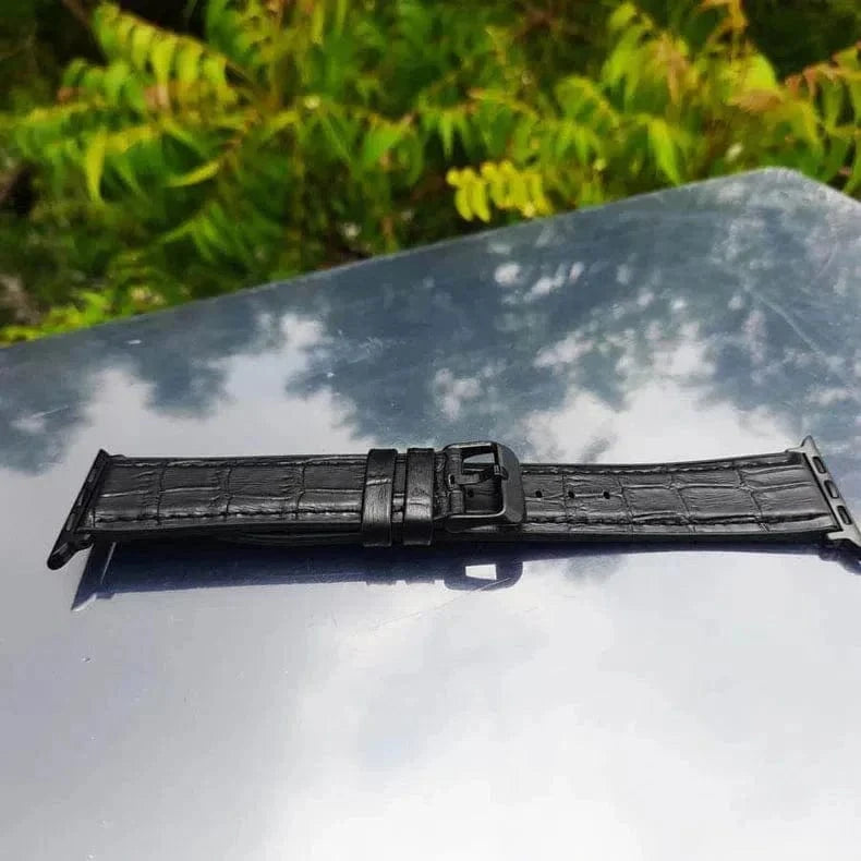 Crocodile Leather Texture Silicone Band for Apple Watch 38 | 40 | 41 | 42mm S10