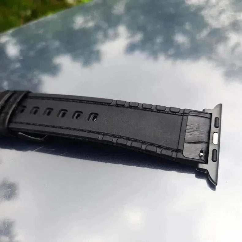 Crocodile Leather Texture Silicone Band for Apple Watch 38 | 40 | 41 | 42mm S10
