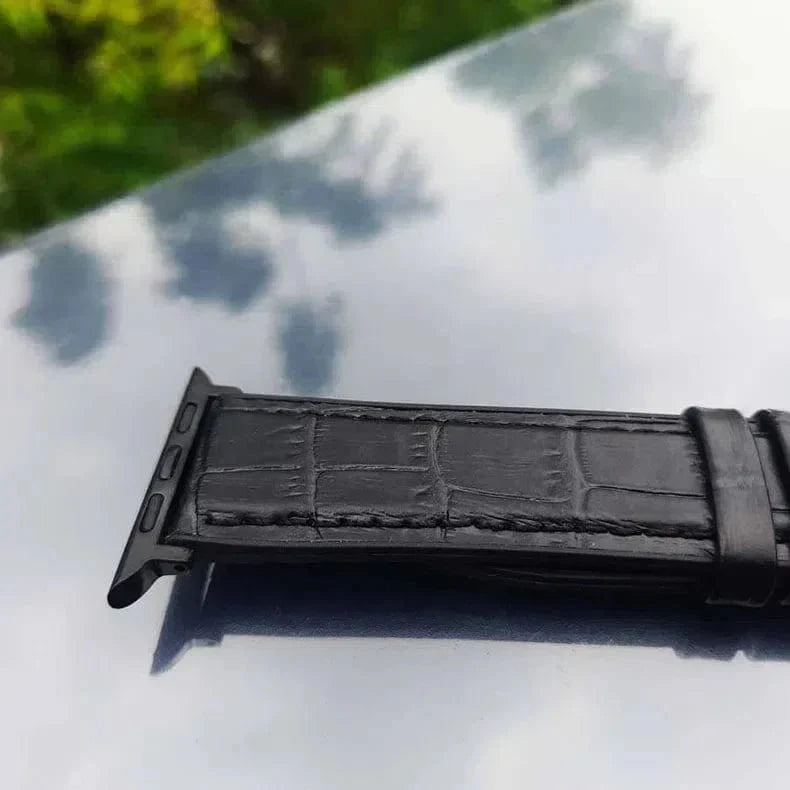 Crocodile Leather Texture Silicone Band for Apple Watch 38 | 40 | 41 | 42mm S10