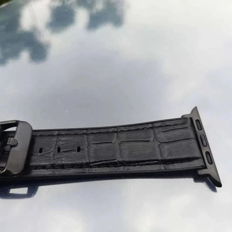 Crocodile Leather Texture Silicone Band for Apple Watch 38 | 40 | 41 | 42mm S10