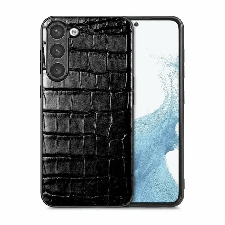 Crocodile PU Leather hard Case for Samsung S23 Plus