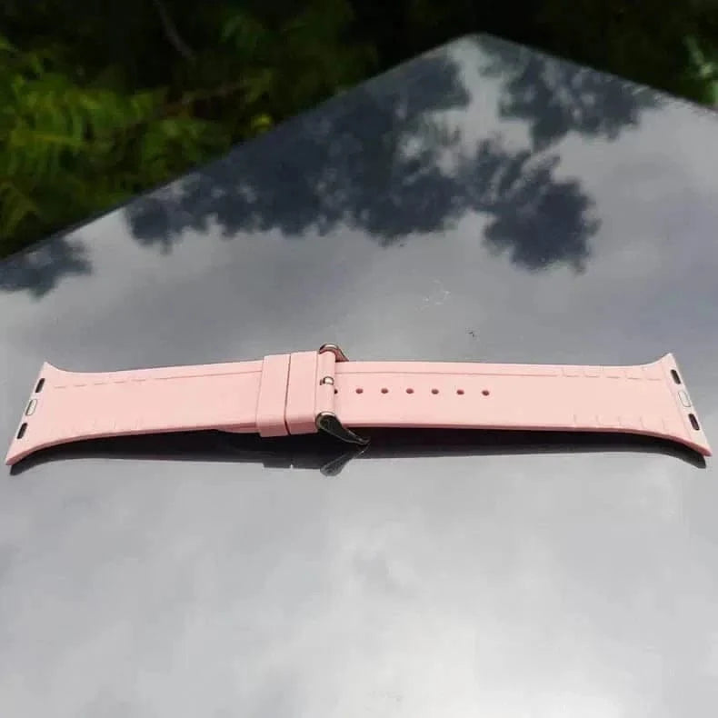 Crocodile Texture Silicone Soft Band for Apple Watch 38 | 40 | 41 | 42mm S10