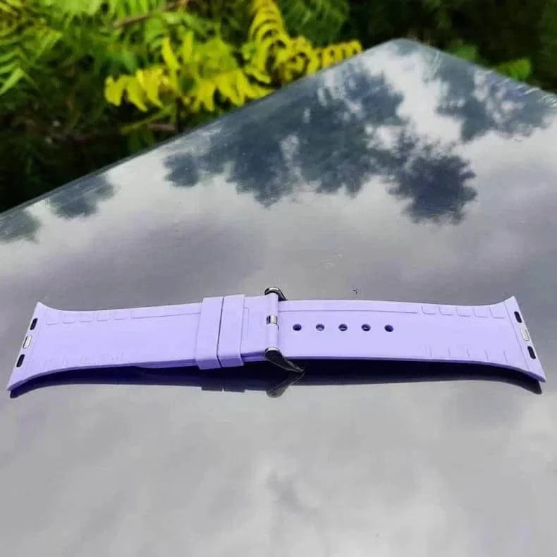 Crocodile Texture Silicone Soft Band for Apple Watch 38 | 40 | 41 | 42mm S10