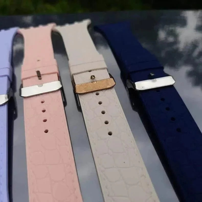 Crocodile Texture Silicone Soft Band for Apple Watch 38 | 40 | 41 | 42mm S10