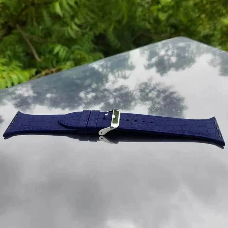 Crocodile Texture Silicone Soft Band for Apple Watch 38 | 40 | 41 | 42mm S10
