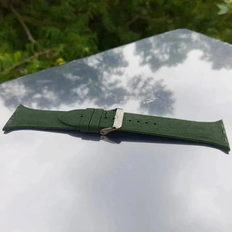 Crocodile Texture Silicone Soft Band for Apple Watch 38 | 40 | 41 | 42mm S10