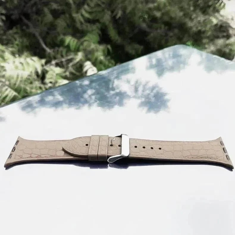 Crocodile Texture Silicone Soft Band for Apple Watch 38 | 40 | 41 | 42mm S10