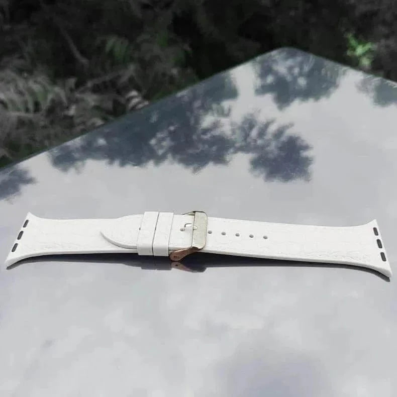 Crocodile Texture Silicone Soft Band for Apple Watch 38 | 40 | 41 | 42mm S10