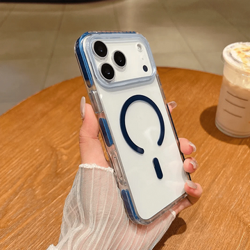 Cases & Covers Crystal Clear Acrylic Hybrid Magnetic MagSafe Hard Case for iPhone 17 Pro Max